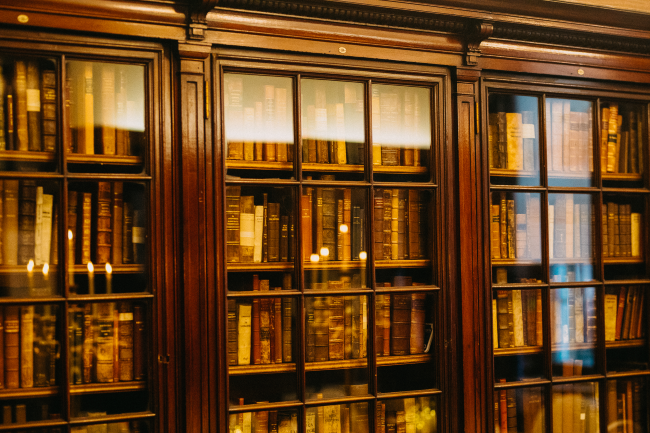 The books in Lister room